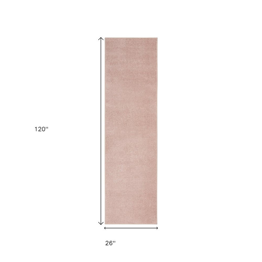 10' Pink Indoor Outdoor Runner Rug