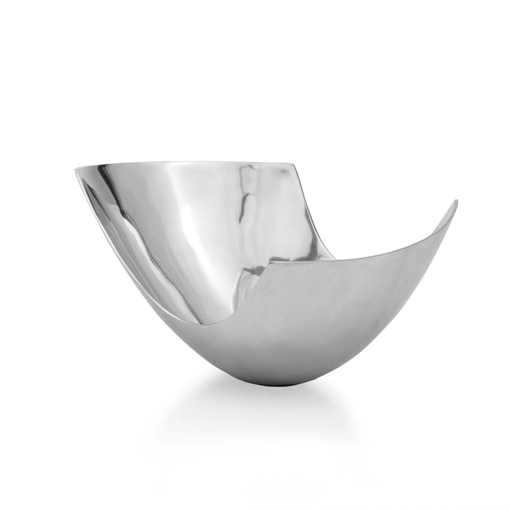 Cuenco de centro de mesa con forma de pala de aluminio de 12"