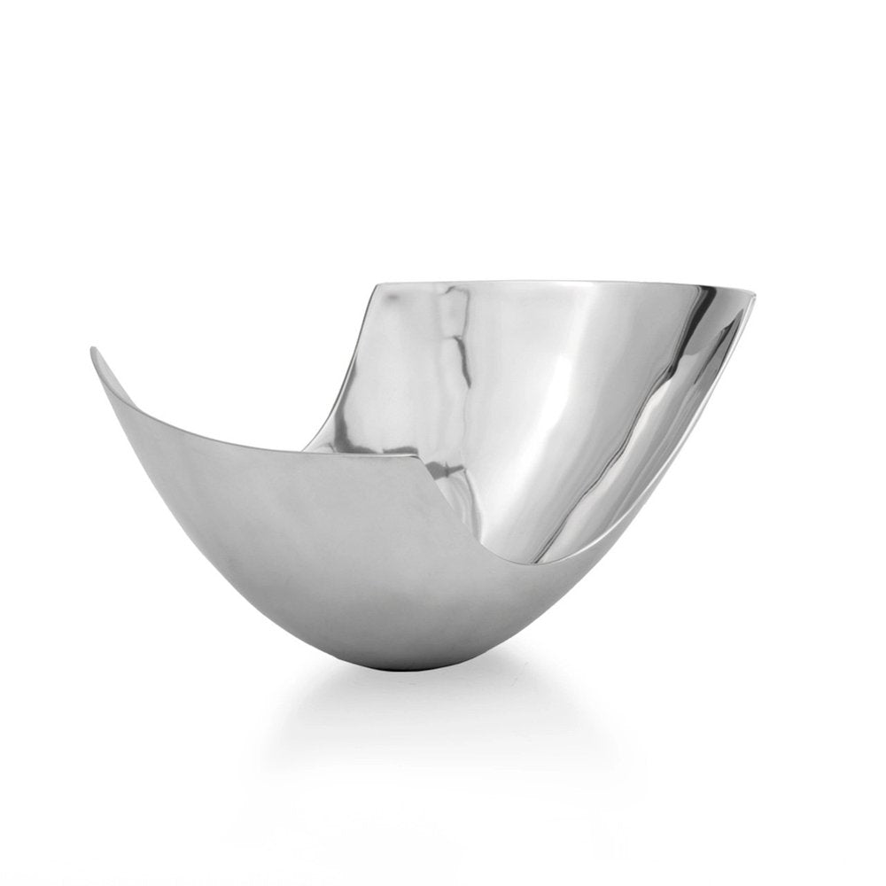Cuenco de centro de mesa con forma de pala de aluminio de 12"