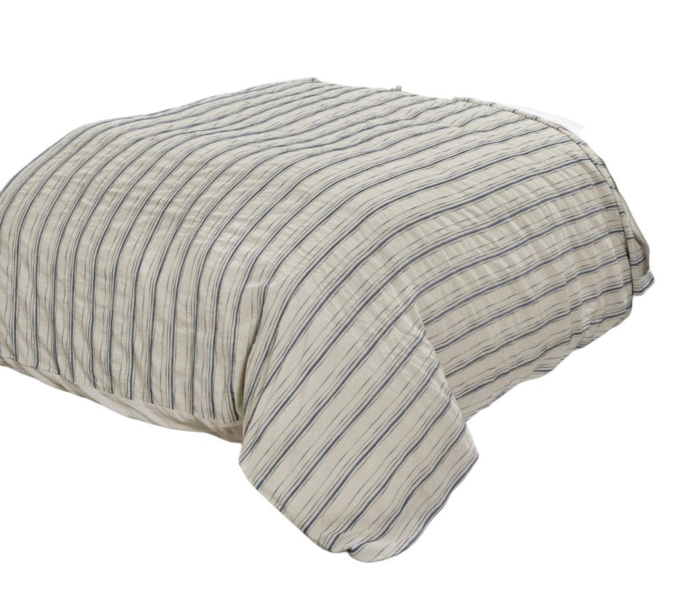 Funda nórdica de lino natural King de 300 hilos, solo limpieza en seco