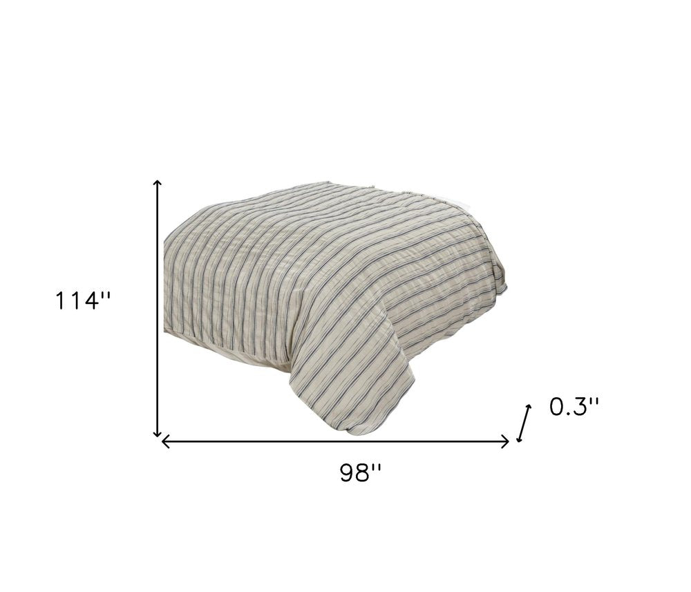 Funda nórdica de lino natural King de 300 hilos, solo limpieza en seco