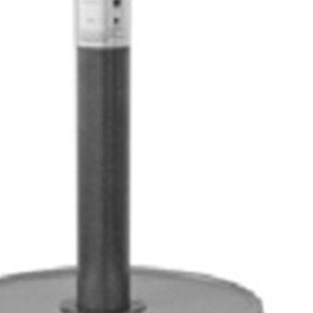 Calentador de patio cilíndrico de propano de acero plateado de 48 000 BTU