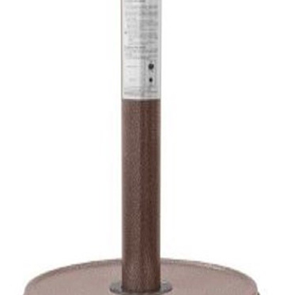 Calentador de patio cilíndrico de propano de acero y bronce de 48 000 BTU