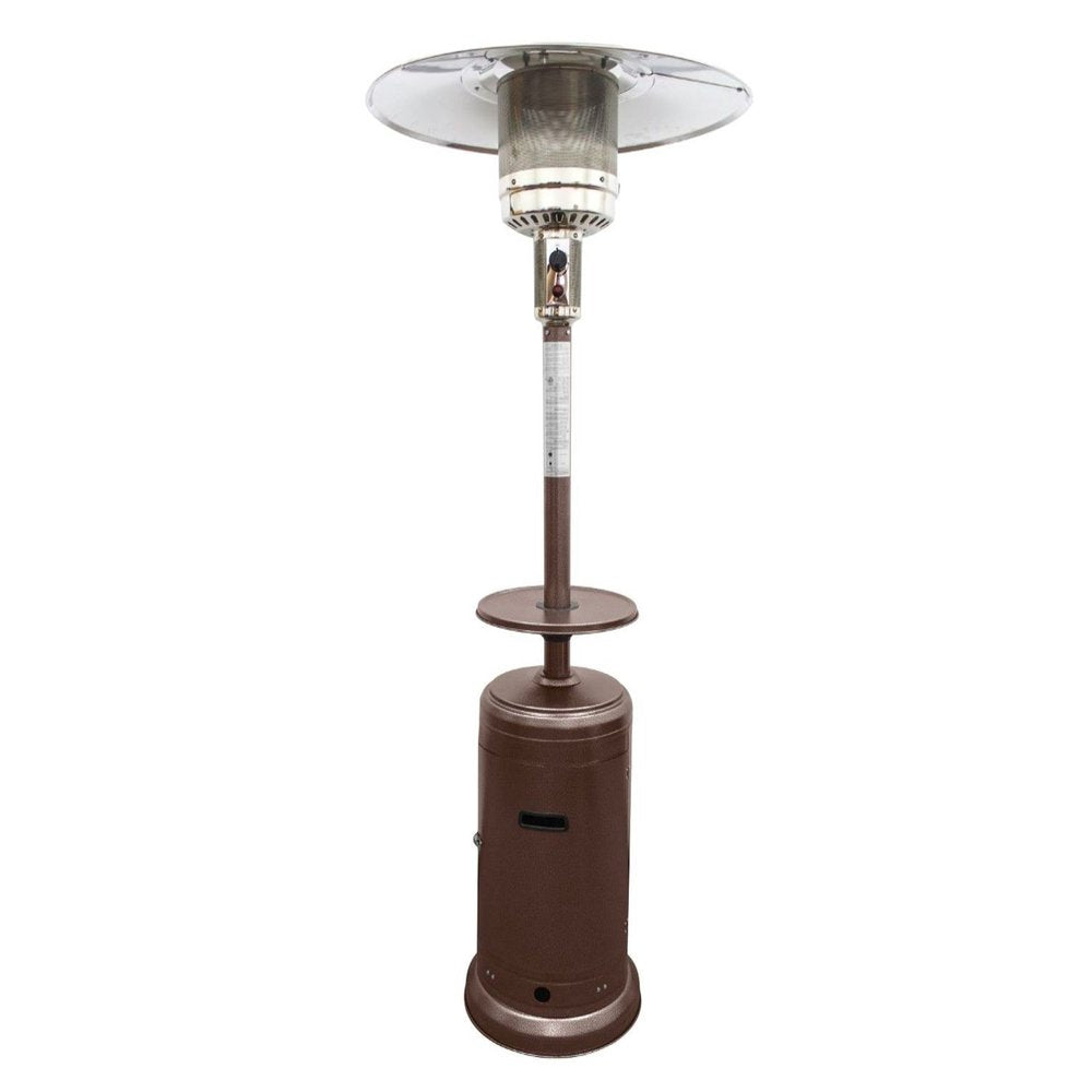 Calentador de patio cilíndrico de propano de acero y bronce de 48 000 BTU