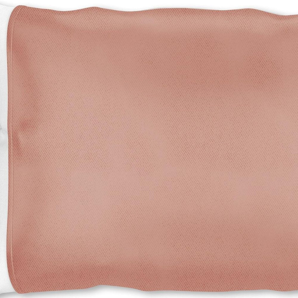 Funda de almohada de seda color bronce con extremos abiertos