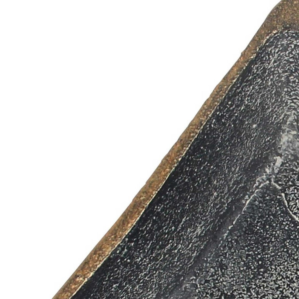 Cuenco cuadrado de diamante de hierro fundido negro de 5"
