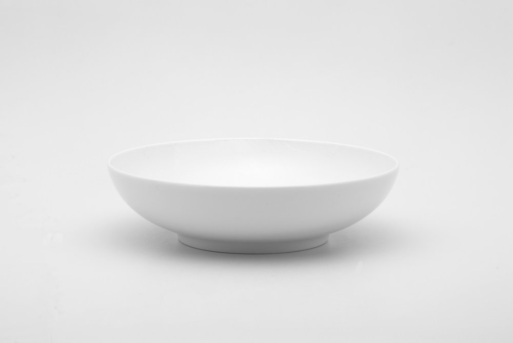 Servicio de porcelana blanca de seis piezas para juego de seis cuencos