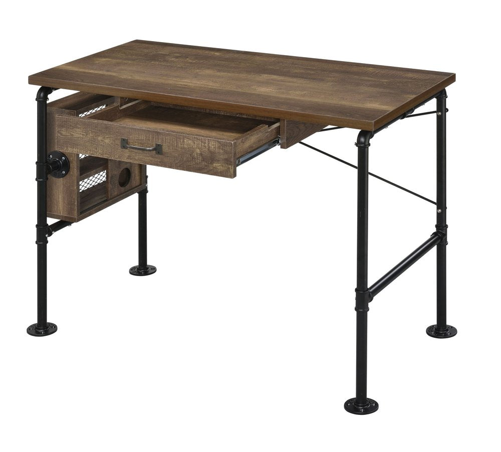Escritorio marrón y negro de 39"