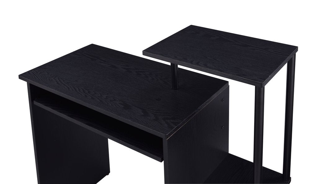 Escritorio de computadora negro de 37"