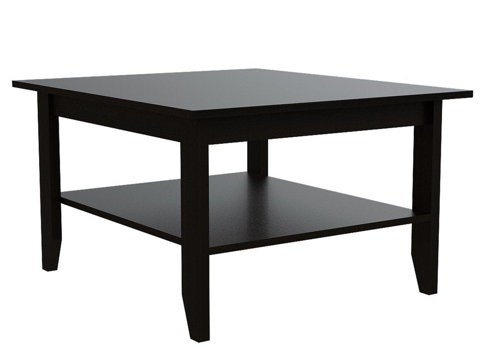 Mueble para TV y mesa de centro de 59" con estantería abierta en color negro