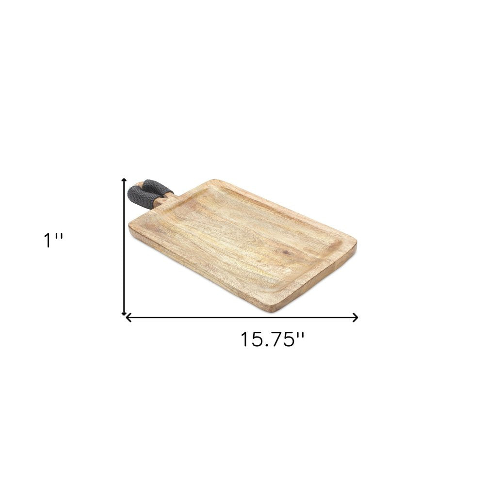 Juego de dos tablas de queso de madera maciza marrón