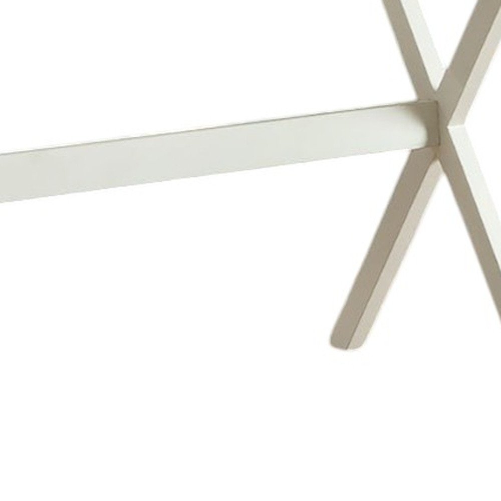 Escritorio abatible de madera blanca envejecida de 34"