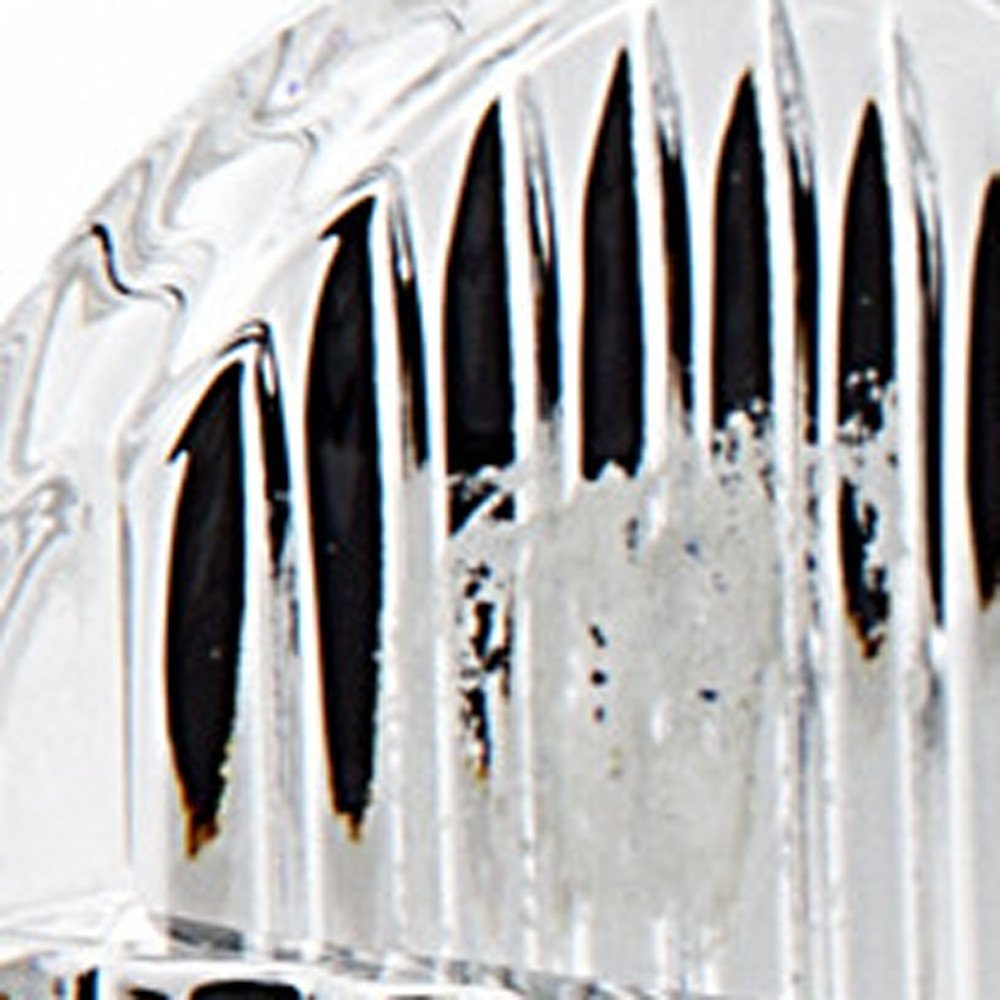 Bandeja rectangular de cristal transparente para galletas de 9"