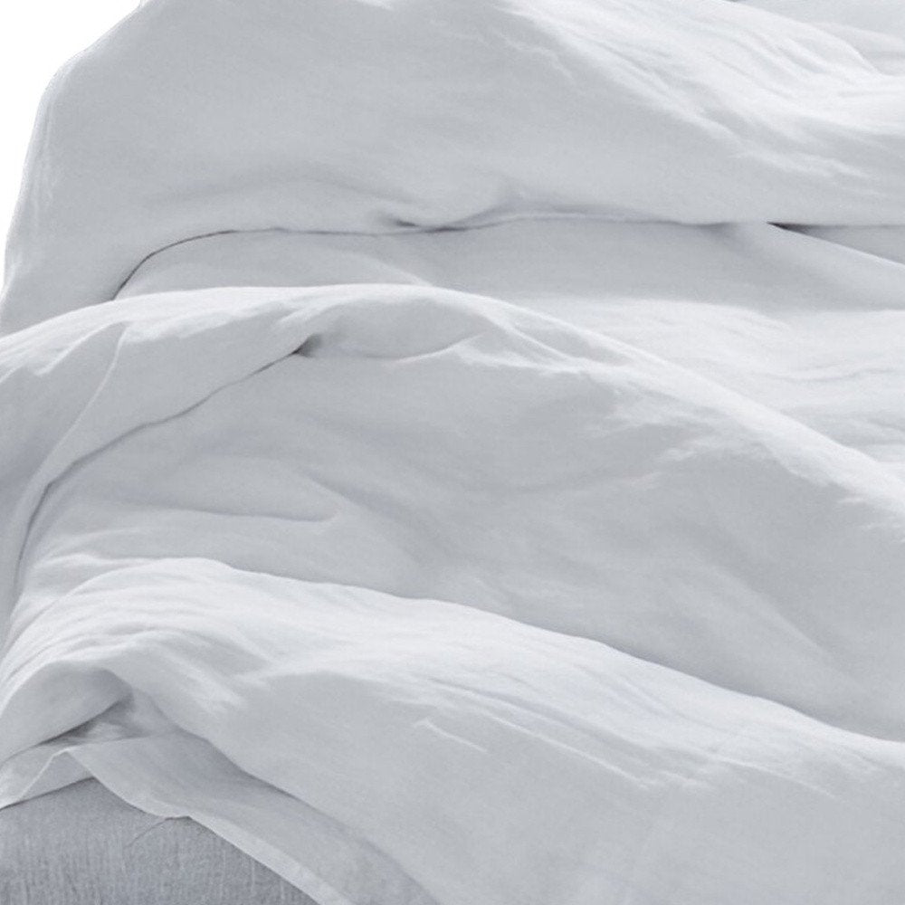 Four Piece Light Pink Linen Sheet Set