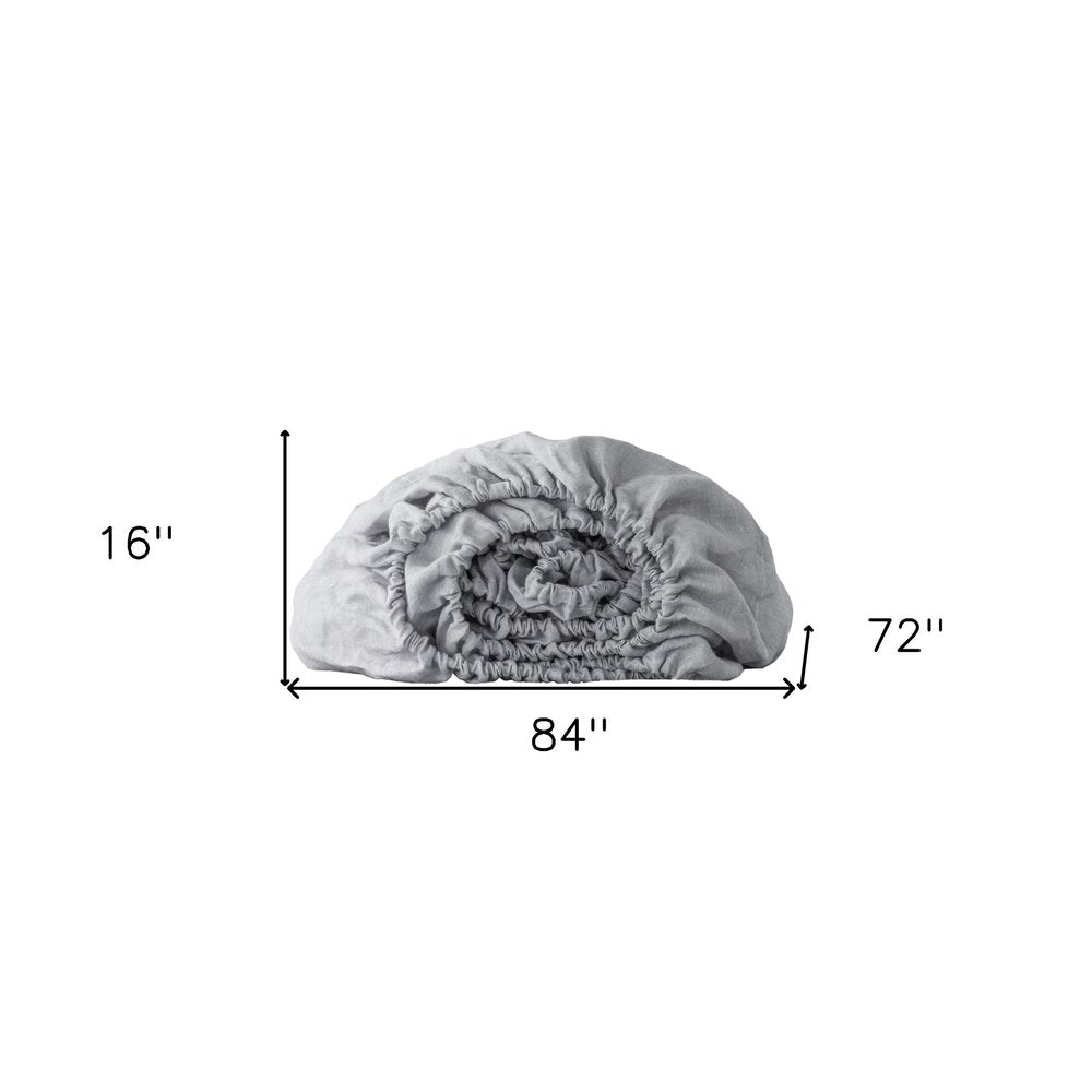 Cloud Linen California King Fitted sheet