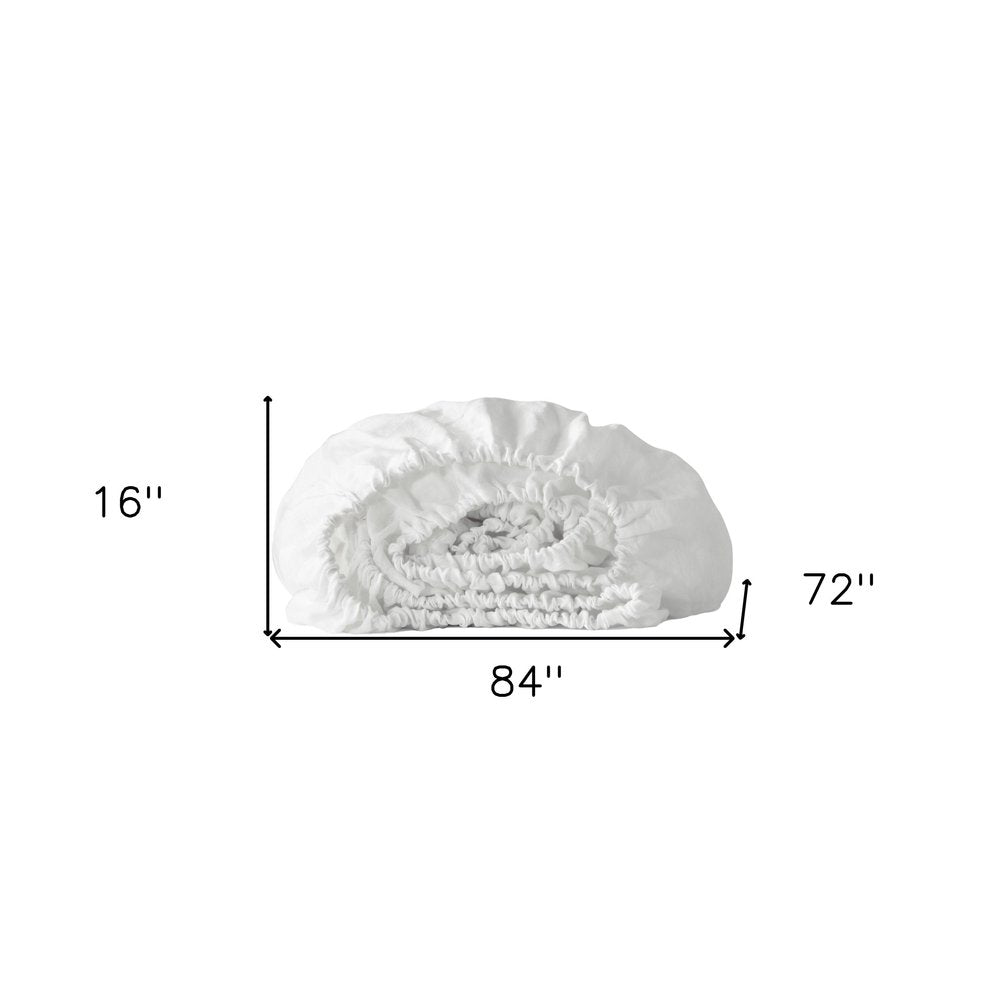 Cloud Linen California King Fitted sheet