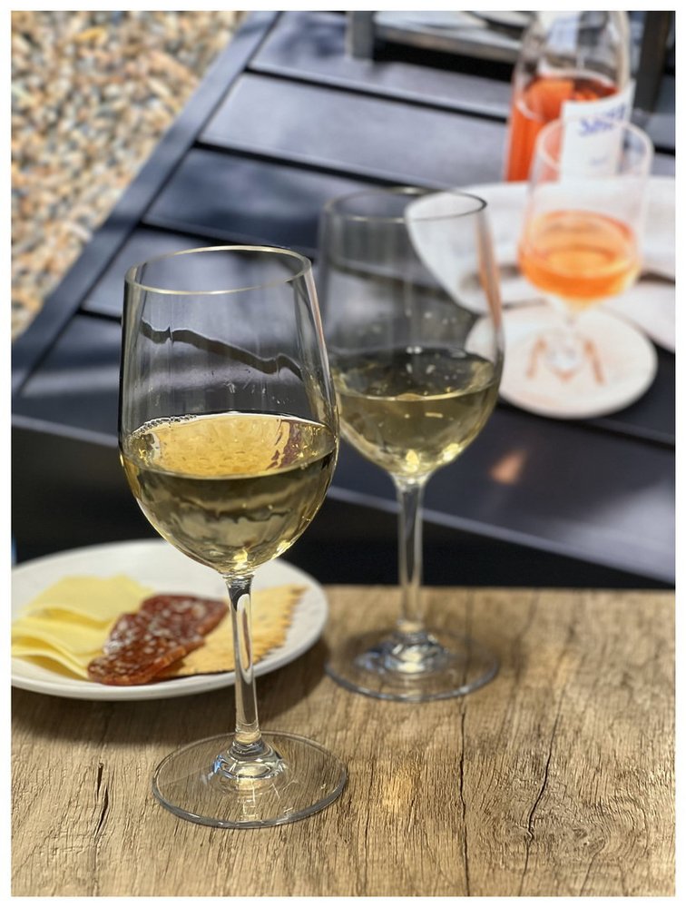 Juego de cuatro copas de vino multiusos con tallo de plástico Tritan transparente