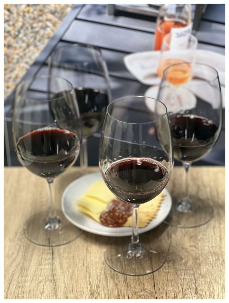 Juego de cuatro copas de vino multiusos con tallo de plástico Tritan transparente