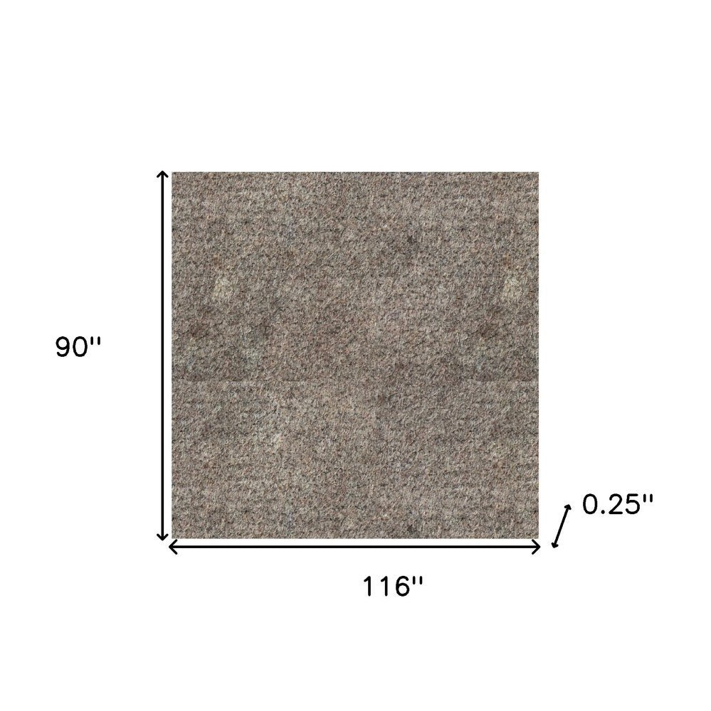 8' x 10' Gray Non Slip Rug Pad