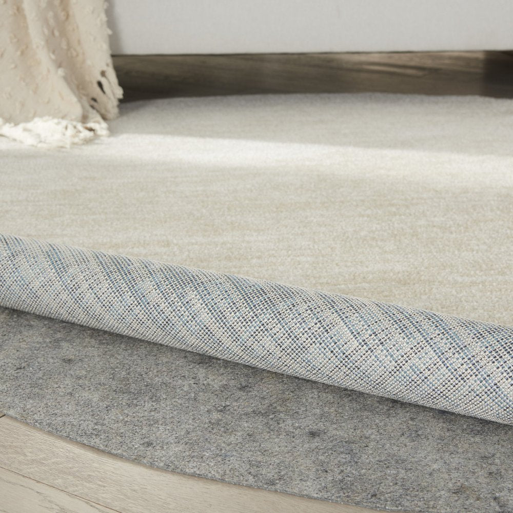 5' Round Gray Non Slip Rug Pad