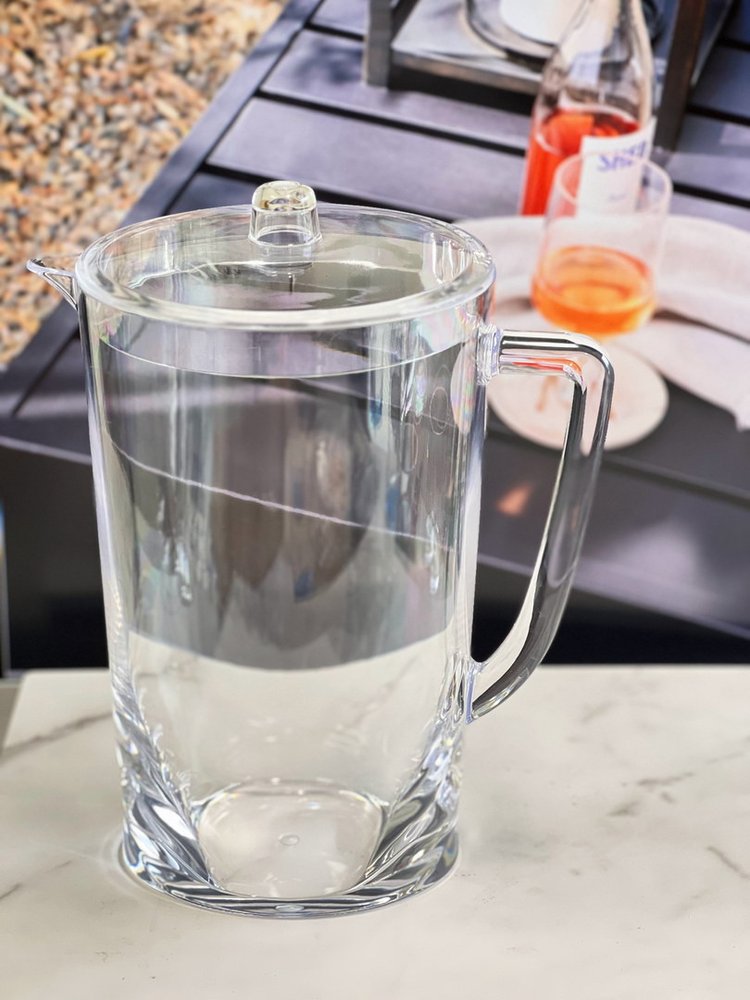 Jarra de acrílico transparente de 2,75 cuartos
