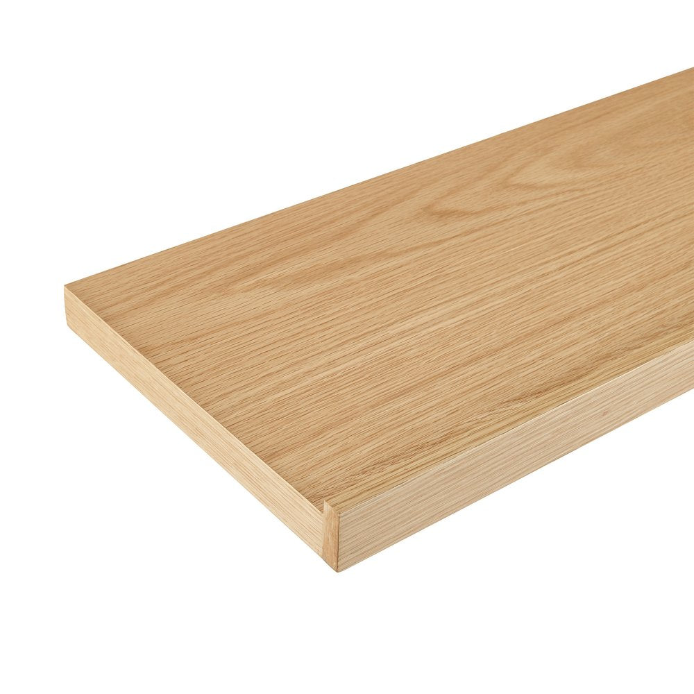 Estante flotante de pared de madera de roble de 23"