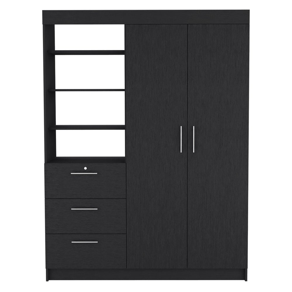 Two Piece Black Bedroom Set