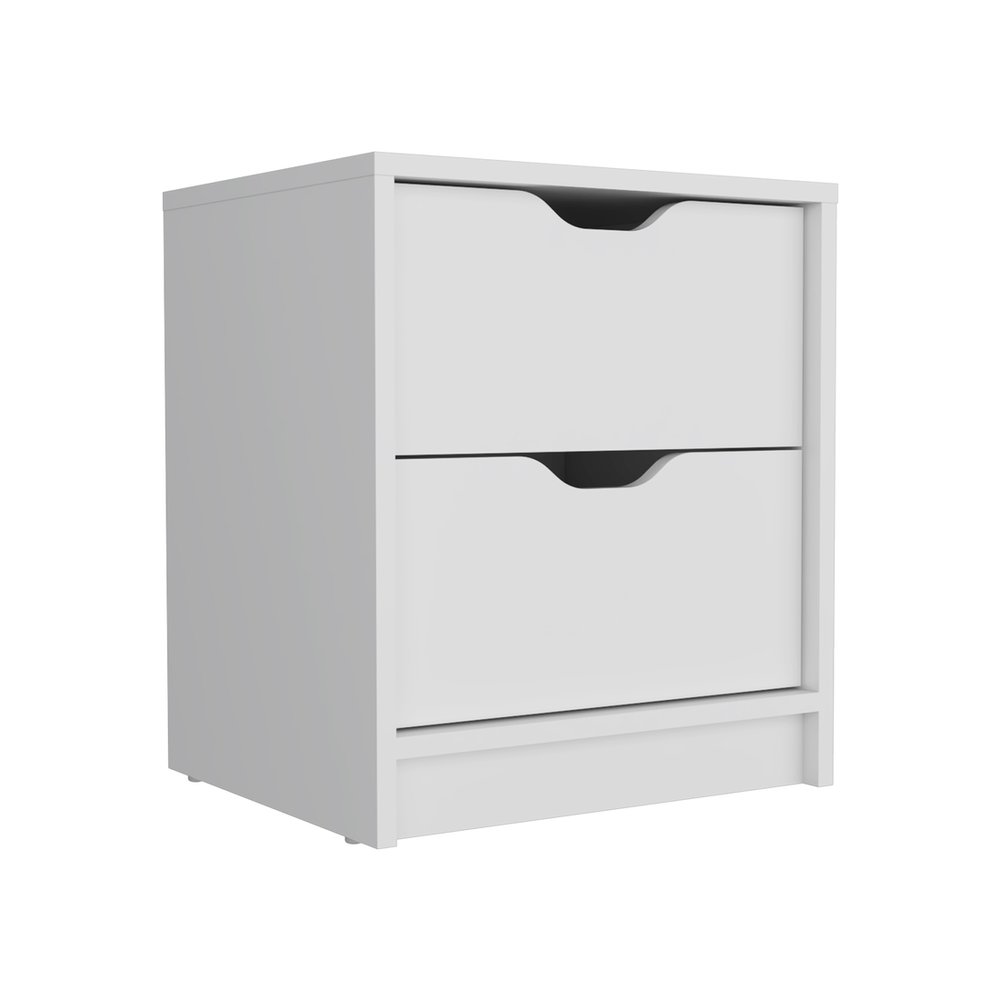 Two Piece White Bedroom Set
