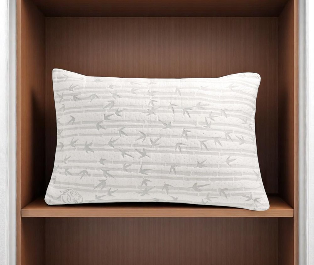 Almohada de cama firme tamaño queen de espuma viscoelástica de rayón con bambú