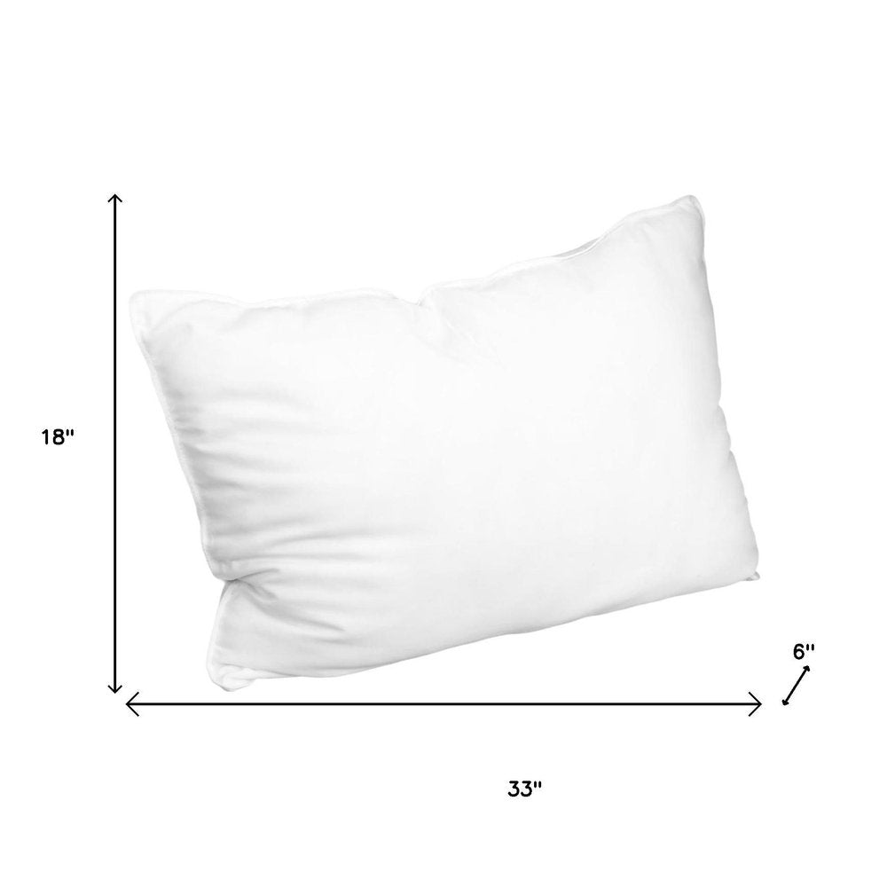 Juego de dos almohadas de microfibra hipoalergénicas tamaño king con relleno alternativo de plumón.