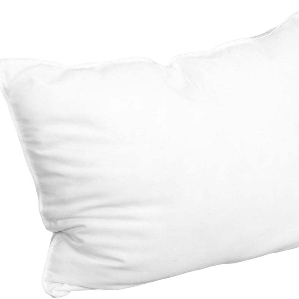 Juego de dos almohadas de microfibra hipoalergénicas tamaño king con relleno alternativo de plumón.