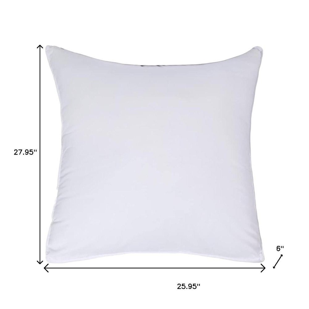 Juego de dos almohadas de microfibra hipoalergénicas de tamaño europeo, de plumón alternativo.