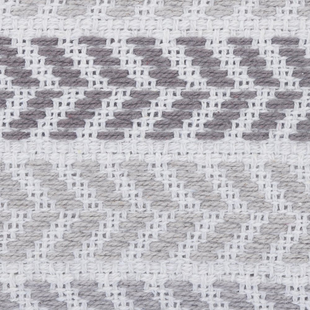 Set of Two 18" X 18" Blue Beach Chevron Cotton Zippered Pillow