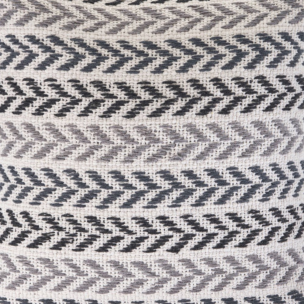 Set of Two 18" X 18" Blue Beach Chevron Cotton Zippered Pillow