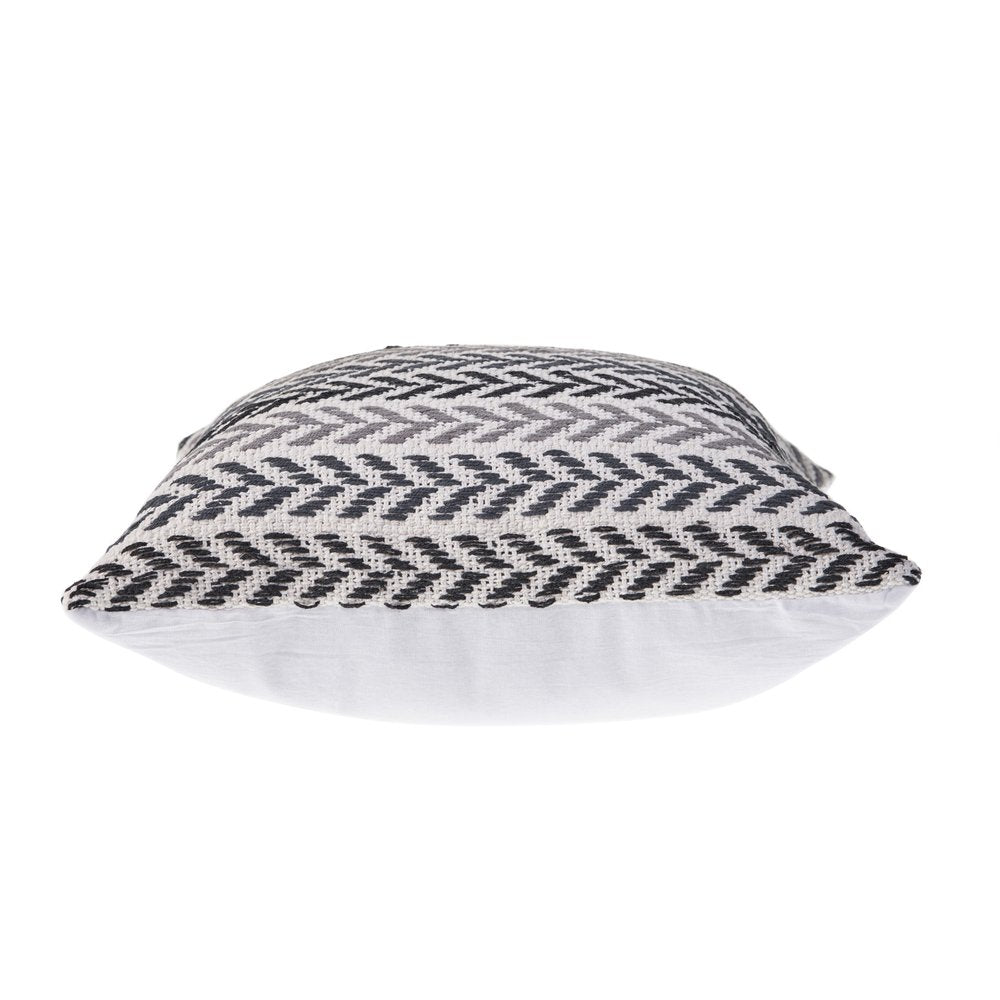 Set of Two 18" X 18" Blue Beach Chevron Cotton Zippered Pillow