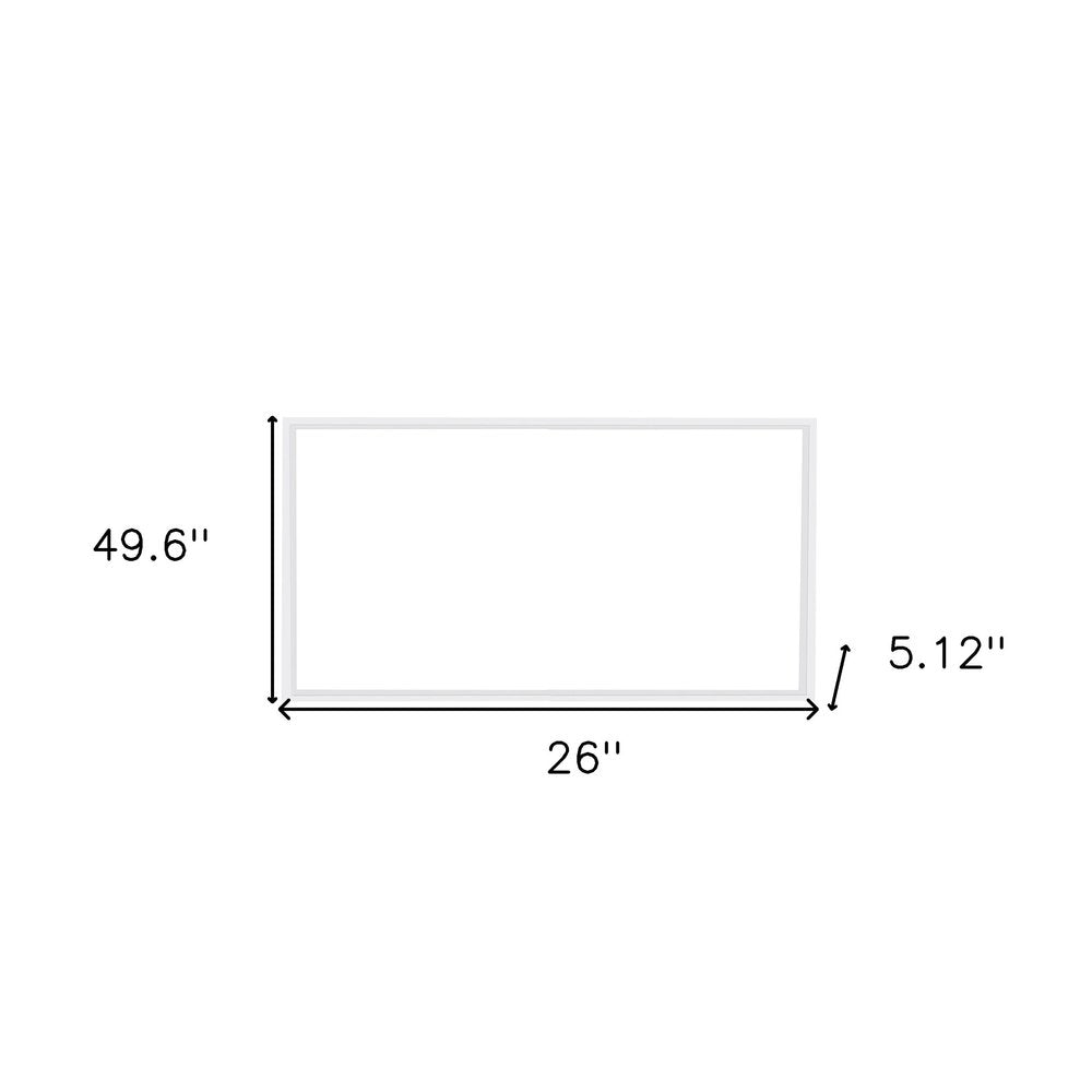 Rectangle Ten Light Metal LED Dimmable Semi-Flush Ceiling Light