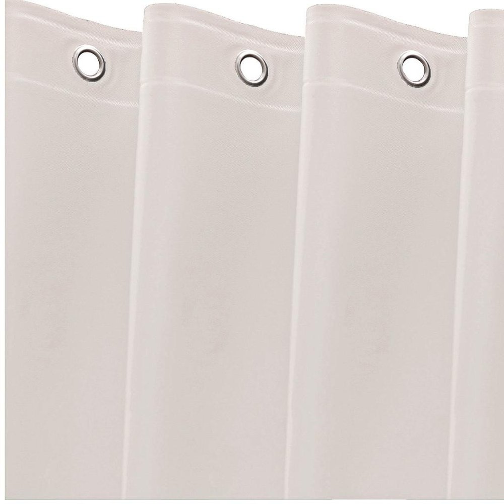 72" White Vinyl Shower Curtain Liner
