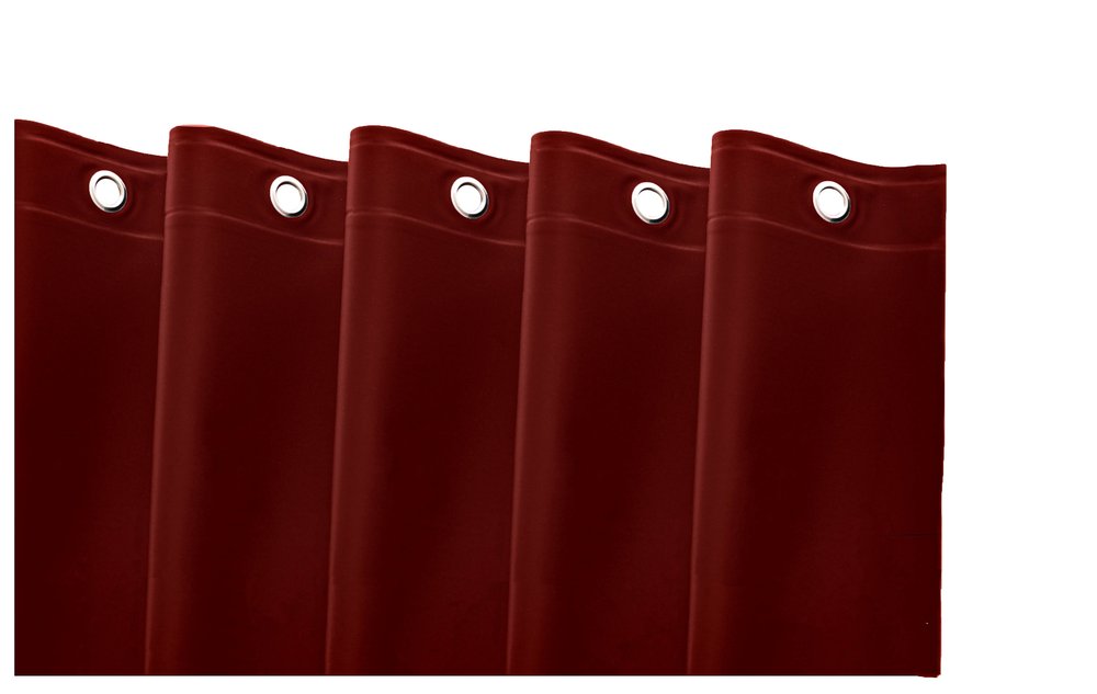 72" White Vinyl Shower Curtain Liner