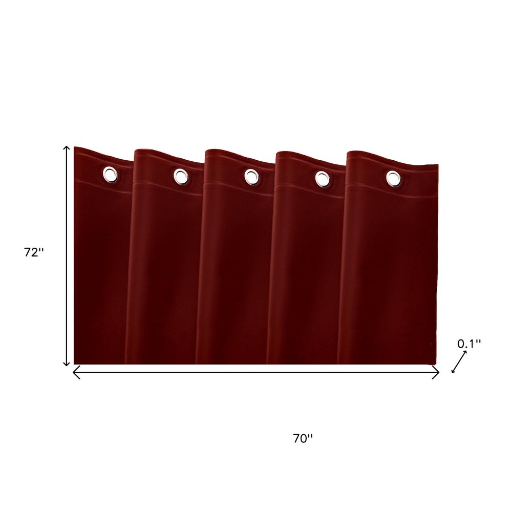72" White Vinyl Shower Curtain Liner