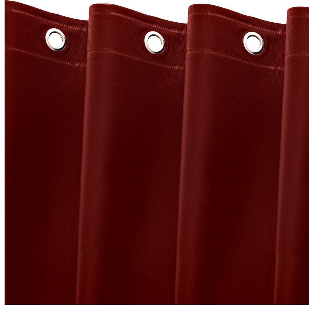 72" White Vinyl Shower Curtain Liner