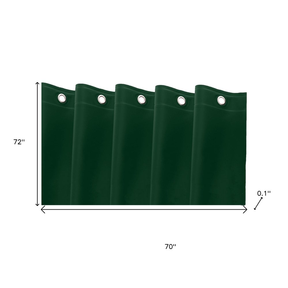 72" White Vinyl Shower Curtain Liner