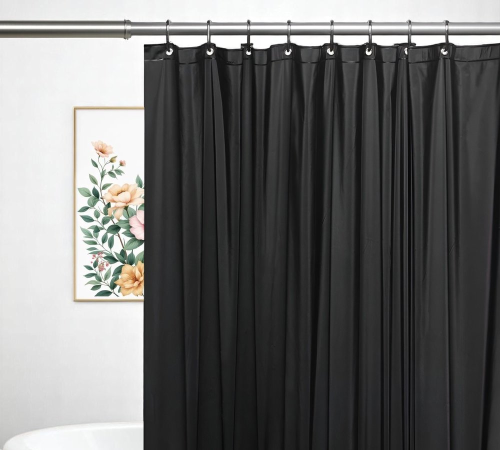 72" White Vinyl Shower Curtain Liner