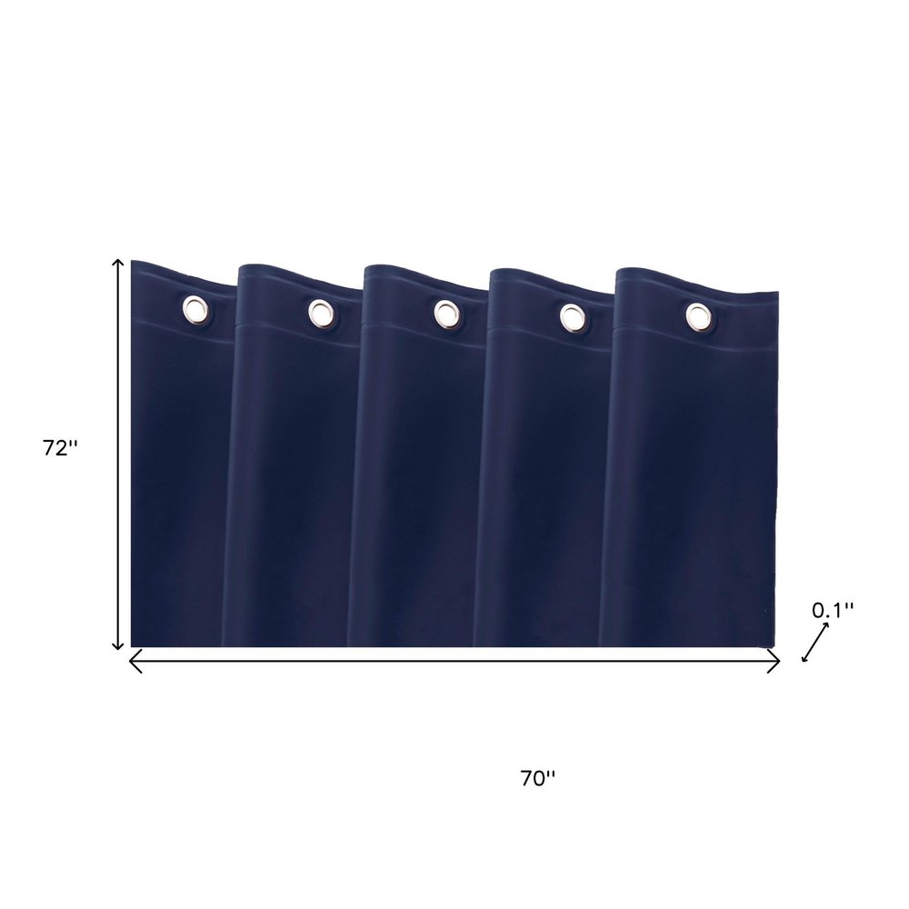 72" White Vinyl Shower Curtain Liner