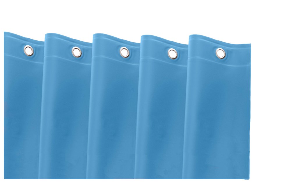 72" White Vinyl Shower Curtain Liner