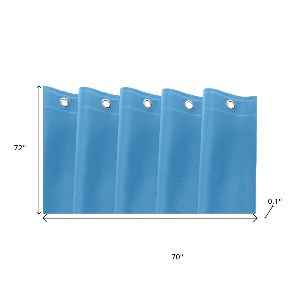 72" White Vinyl Shower Curtain Liner