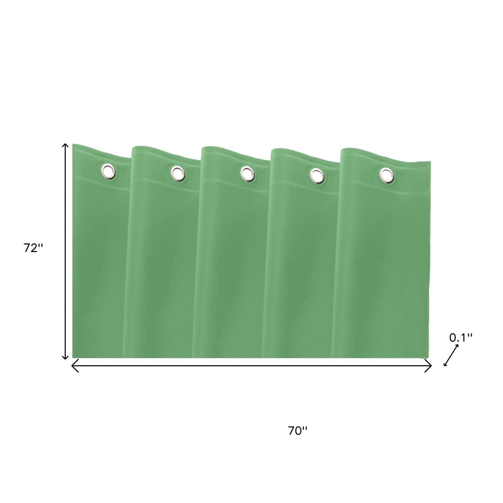 72" White Vinyl Shower Curtain Liner