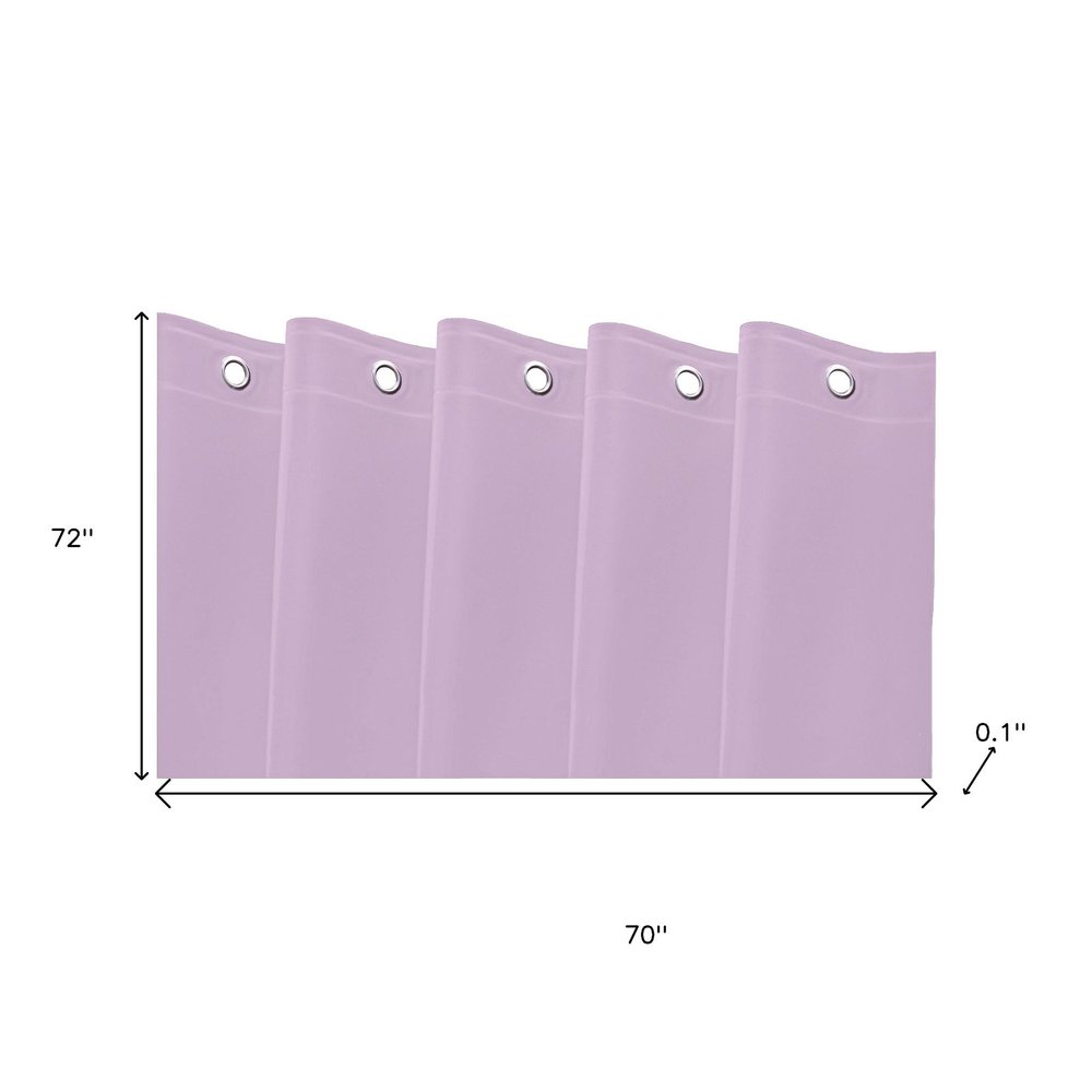 72" White Vinyl Shower Curtain Liner