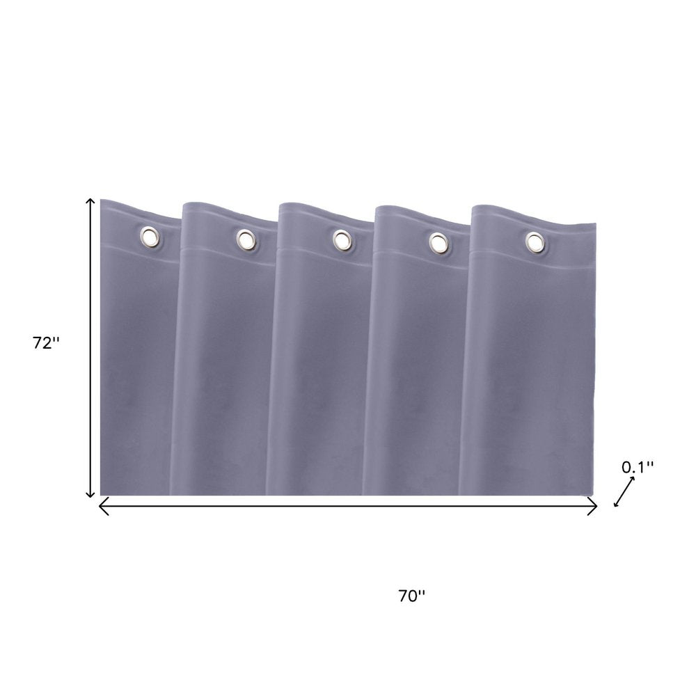 72" White Vinyl Shower Curtain Liner