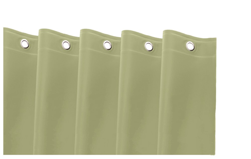 72" White Vinyl Shower Curtain Liner