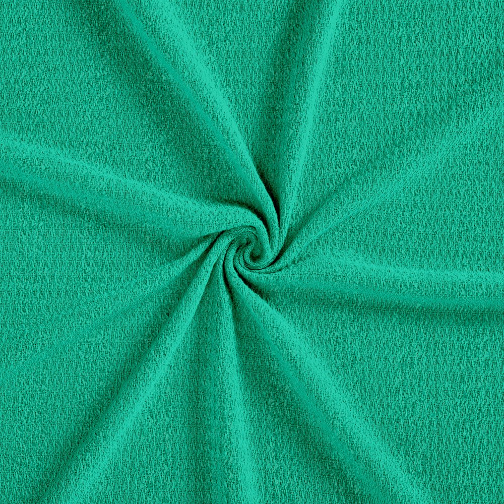 Queen Teal Cotton Waffle Weave Honeycomb Blanket